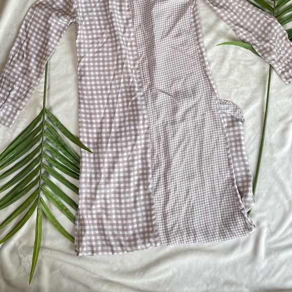Aritzia checked button up dress - Picture 3 of 3
